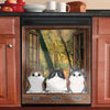 Cats By The Window - Personalized Dishwasher Cover