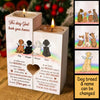 You Didn't Go Alone - Part Of Me Went With You - The Day God Took You Home - Personalized Candle Holder