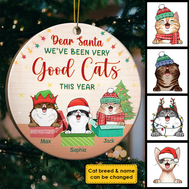 Tis The Season To Be Jolly - Personalized Custom Round Shaped Wood Christmas Ornament