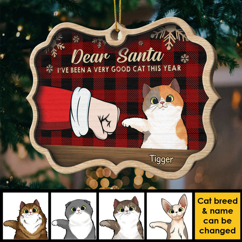 I'm Too Cute For the Naughty List - Personalized Custom Benelux Shaped Wood Christmas Ornament
