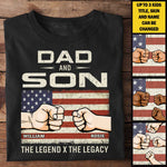 The Legend The Legacy - Gift For Dads - Personalized Unisex T-Shirt