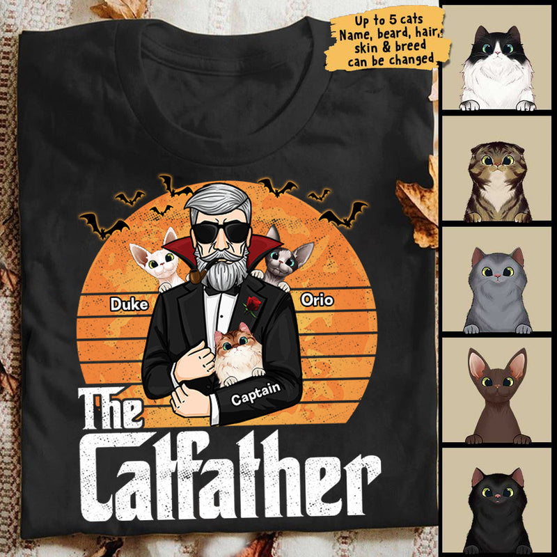 The Cat Dracula Father - Personalized Unisex T-Shirt