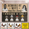 Beware Of Wife - Personalized Decorative Mat - Gift For Couples, Husband Wife
