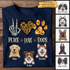 Love Dogs With Heart  - Personalized Unisex T-Shirt
