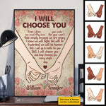 Still I Will Choose You Every Single Day - Gift For Couples, Personalized Vertical Poster