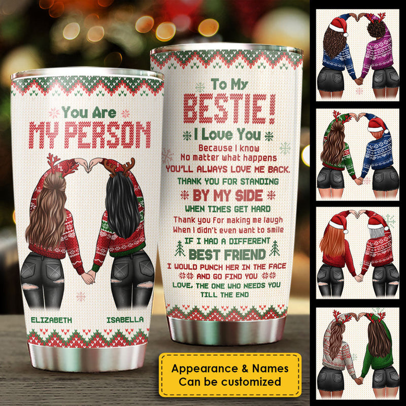 Thank You For Making Me Laugh When I Didn't Even Want To Smile - Personalized Tumbler