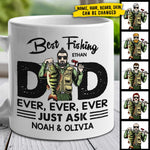 Best Fishing Dad Ever - Gift For Dad - Personalized Mug