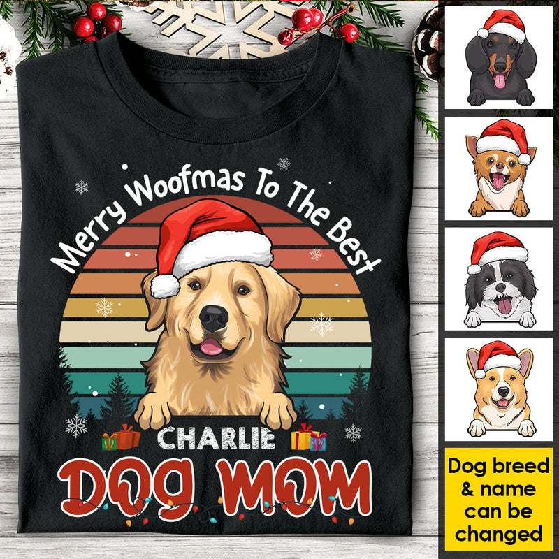 Merry Woofmas To The Best Mom & Dad - Personalized Unisex Sweatshirt, T-shirt, Hoodie