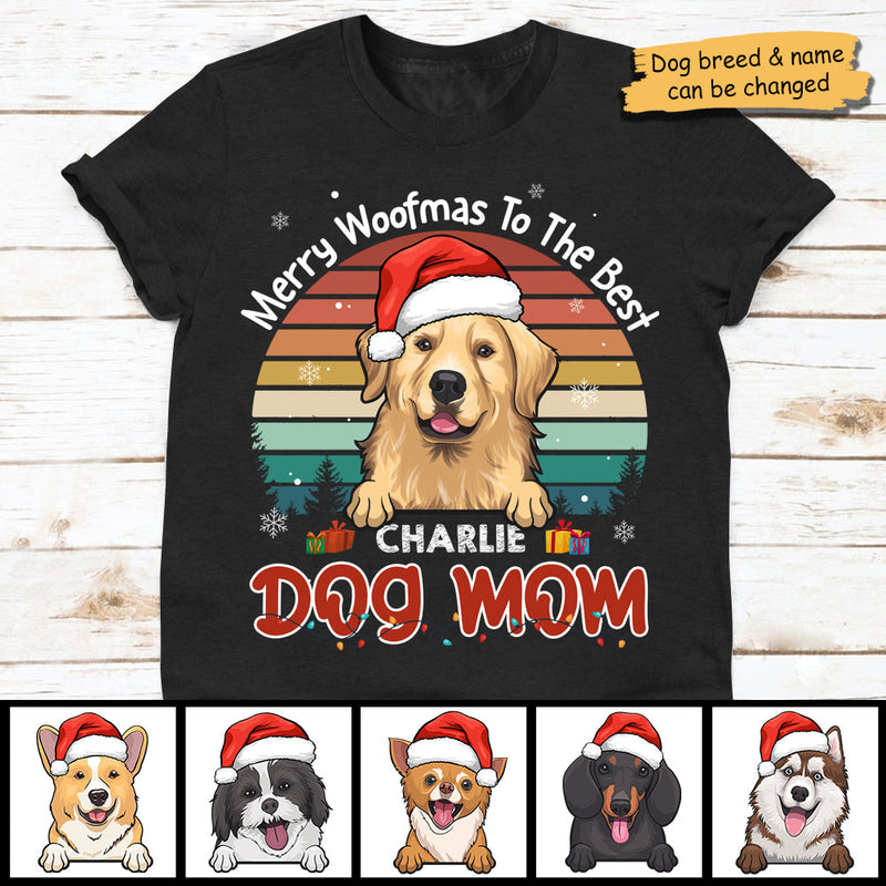 Merry Woofmas To The Best Mom & Dad - Personalized Unisex Sweatshirt, T-shirt, Hoodie