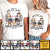 They Lived Happily Ever After - Personalized Unisex T-shirt, Hoodie, Sweatshirt - Gift For Couple, Husband Wife, Anniversary, Engagement, Wedding, Marriage Gift