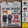 We Have Tolerated Each Other - Personalized Unisex T-shirt, Hoodie, Sweatshirt - Gift For Couple, Husband Wife, Anniversary, Engagement, Wedding, Marriage Gift