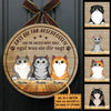 Lass die Tür Geschlossen - Lustiges Personalisiertes Katzentürschild, Funny Personalized Cat Door Sign German