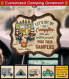 The Best Memories Are Made Around The Campfire - Gift For Camping Couples, Personalized Custom Benelux Shaped Wood Christmas Ornament