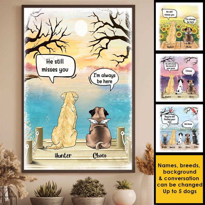 In Heaven - Still Talk About You - Personalized Vertical Poster