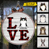 Love Cat - Funny Personalized Cat Door Sign