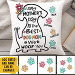 The World's Best Dog Mom - Personalized Pillow (Insert Included)