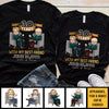 Many Years With My Best Friend - Personalized Matching Couple T-Shirt - Gift For Couple, Husband Wife, Anniversary, Engagement, Wedding, Marriage Gift