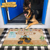 Spoiled Dogs And Their Household Staff Live Here - Funny Personalized Decorative Mat