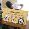 Welcome Hope You Brought Beer And Dog Treats - Personalized Horizontal Canvas
