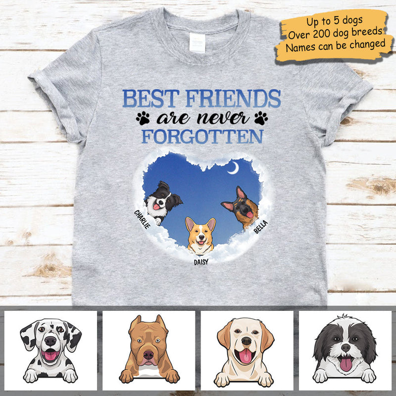 Best Friends Are Never Forgotten - Personalized Unisex T-Shirt