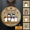 Benvenuto A Casa Mia - Divertente Cartello Personalizzato Per La Porta Del Gatto, Funny Personalized Cat Door Sign Italian