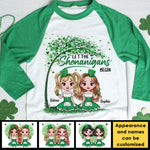 Let The Shenanigans Begin - Gift For Besties, Personalized St. Patrick's Day Unisex Raglan Shirt