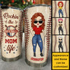 Rockin' The Baseball Mom Life - Gift For Mom, Personalized Tumbler
