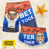 Better Together - Personalized Couple Beach Shorts - Gift For Couples, Husband Wife