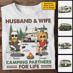 Camping Partners For Life - Personalized Unisex T-shirt, Hoodie - Gift For Couples, Gift For Camping Lovers