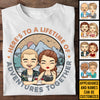 Here's To A Lifetime Of Adventures - Personalized Unisex T-shirt, Hoodie, Sweatshirt - Gift For Couple, Husband Wife, Anniversary, Engagement, Wedding, Marriage, Camping Gift