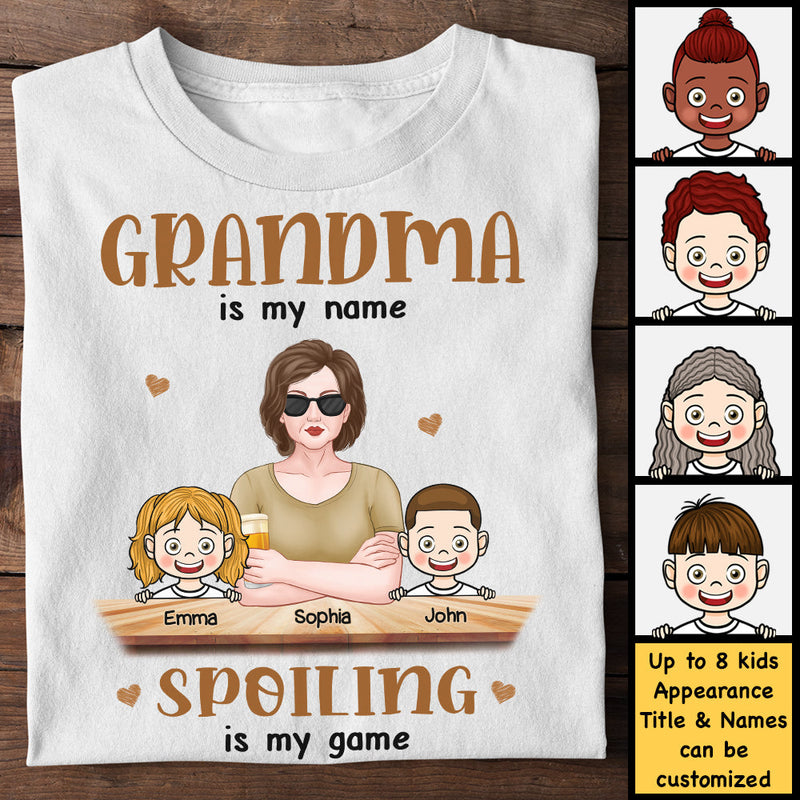 Grandma Is My Name - Gift For Grandma, Personalized Unisex T-shirt, Hoodie