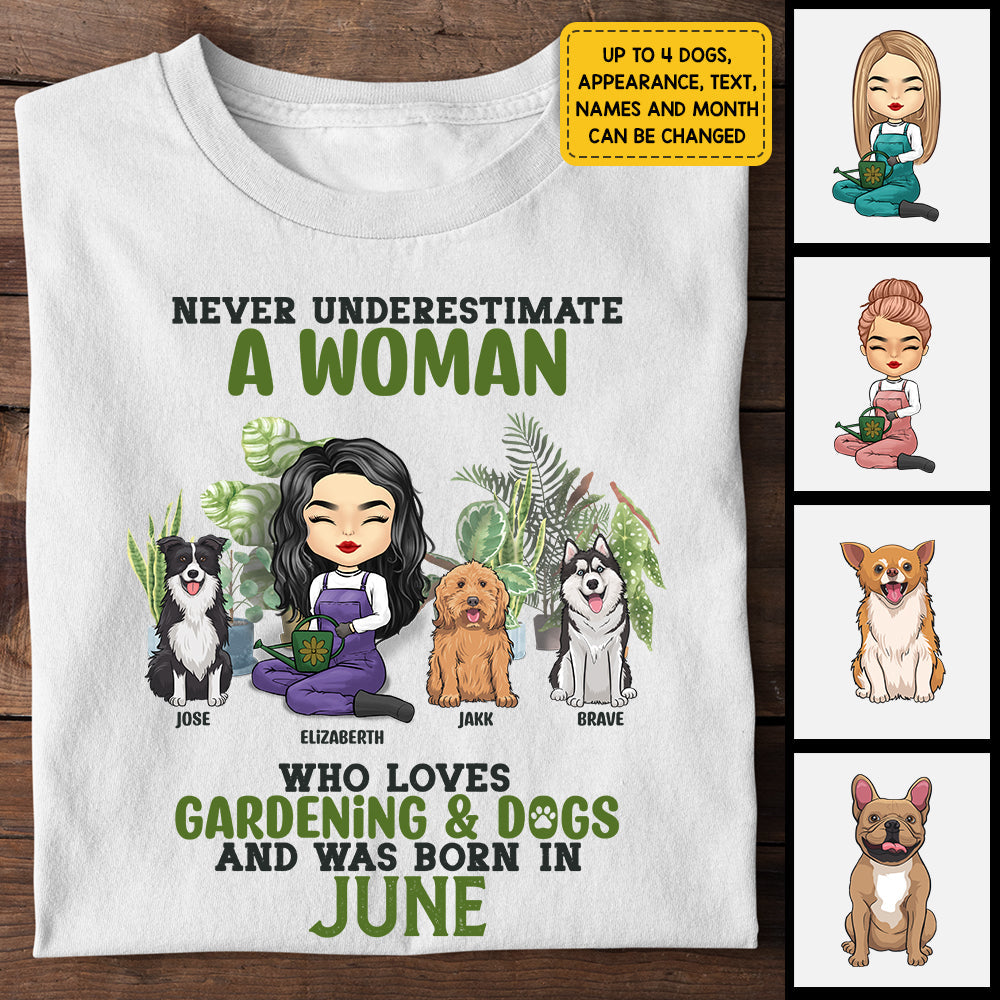 Love Gardening & Dogs - Personalized Unisex T-shirt, Hoodie - Gift For Gardening Lovers, Gift For Pet Lovers