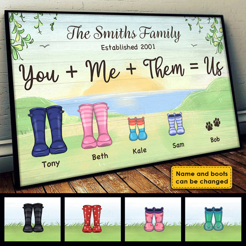 You Know We Belong Together - Personalized Horizontal Poster