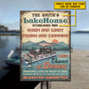 Fishing And Swimming - Relaxation Guaranteed - Personalized Metal Sign