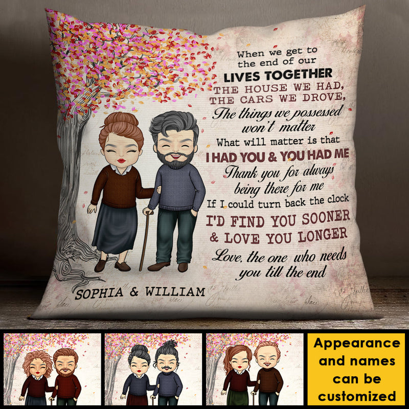Thank You For Always Being There For Me - Gift For Couples, Husband Wife, Personalized Pillow (Insert Included)