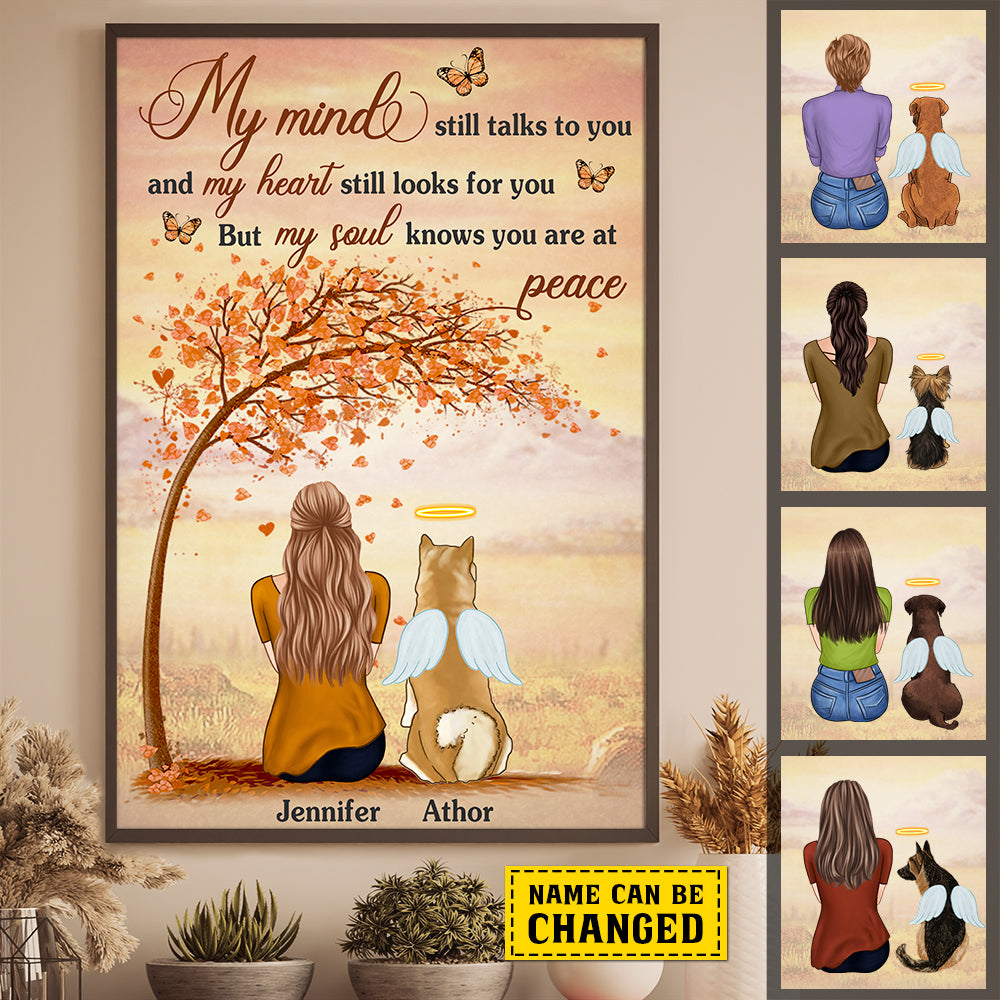 My Heart Still Looks For You - But My Soul Knows You Are At Peace - Personalized Vertical Poster.