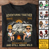 Adventuring Together & Still Going Wild - Personalized Unisex T-Shirt, Hoodie, Sweatshirt - Gift For Couple, Husband Wife, Anniversary, Engagement, Wedding, Marriage, Camping Gift