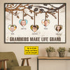 Let Grandkids Make Life Grand - Upload Image, Personalized Horizontal Poster