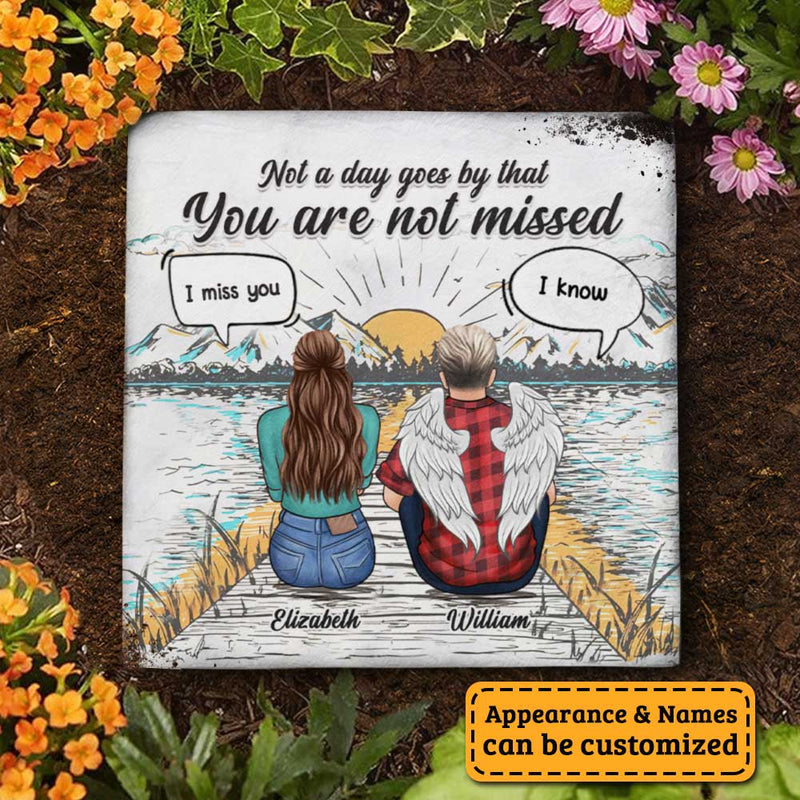 I Miss You So Much - Personalized Memorial Stone, Human Grave Marker - Memorial Gift, Sympathy Gift