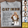 Cat Mom Works Hard So Her Cats Can Have A Good Life - Gift For Cat Mom, Personalized Unisex T-shirt, Hoodie