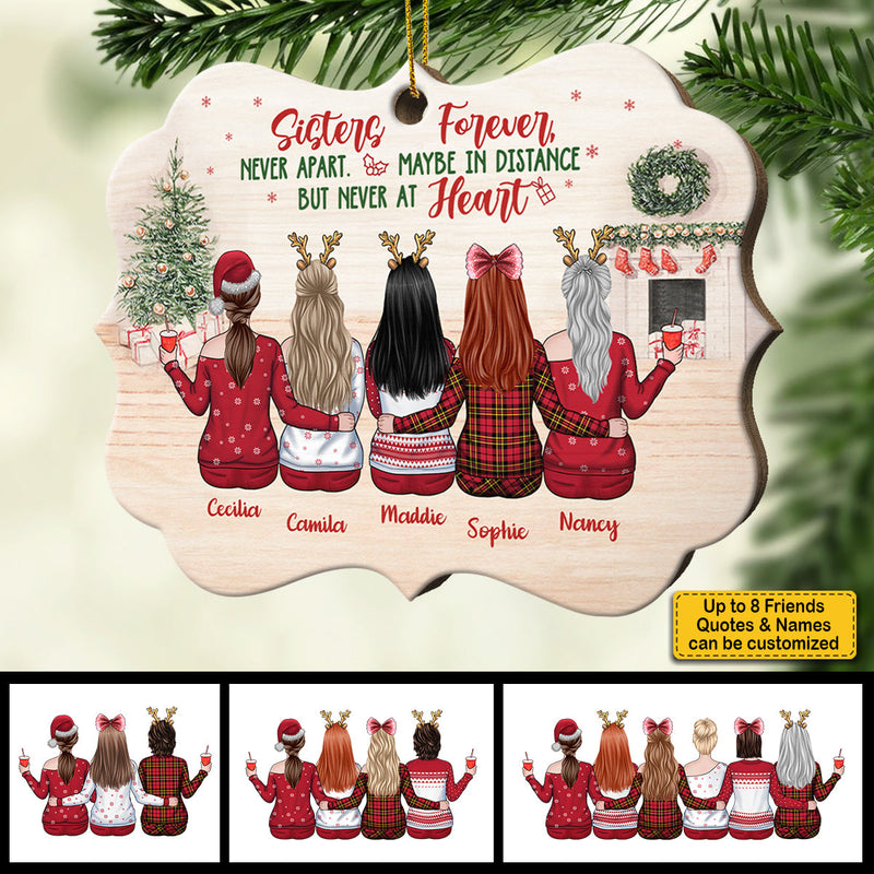 Because Of You I Laugh A Little Harder, Cry A Little Less And Smile A Lot More - Personalized Custom Benelux Shaped Wood Christmas Ornament