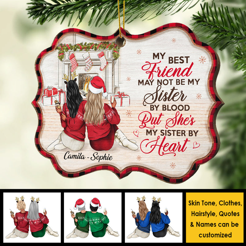 Always Better Together - Personalized Custom Benelux Shaped Wood Christmas Ornament