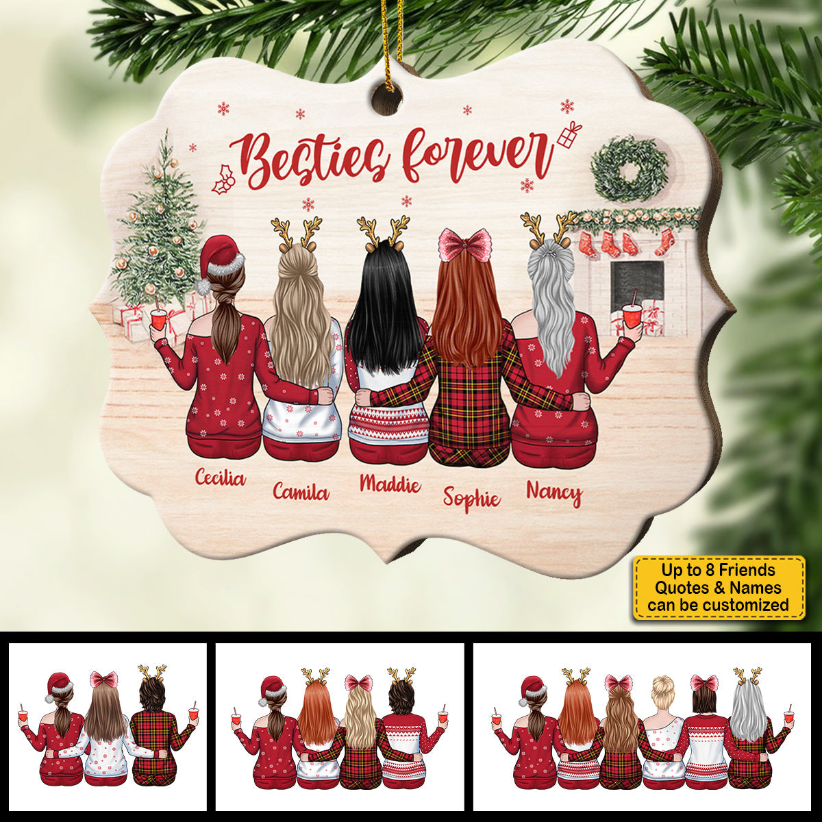 Always Better Together - Personalized Shaped Ornament.
