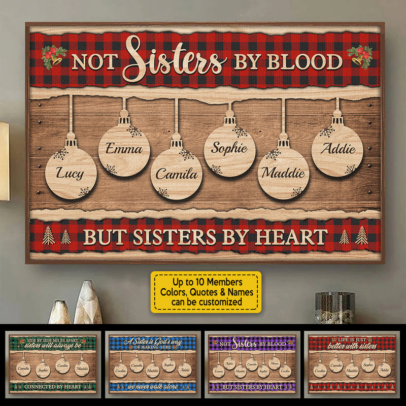A Sister Is God's Way Of Making Sure We Never Walk Alone - Personalized Horizontal Poster
