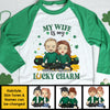 You're My Lucky Charm - Gift For Couples, Husband Wife, Personalized St. Patrick's Day Unisex Raglan Shirt