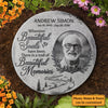 Beautiful Souls Beautiful Memories - Personalized Memorial Stone, Human Grave Marker - Upload Image, Memorial Gift, Sympathy Gift