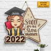 Shoot For The Stars Graduate - Personalized Shaped Wood Sign