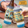 Husband Wife & The Dogs - Personalized Can Cooler - Gift For Couples, Husband Wife