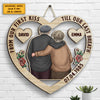 Till Our Last Breath - Personalized Shaped Wood Sign - Gift For Couples, Husband Wife