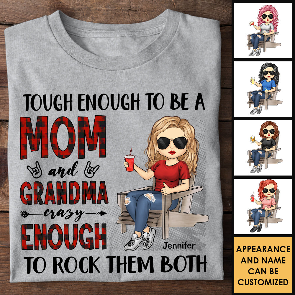 Tough Enough To Be A Mom - Gift For Mom, Grandma - Personalized Unisex T-shirt, Hoodie.